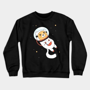 Space Cat Kawaii Astronaut Kitty Crewneck Sweatshirt